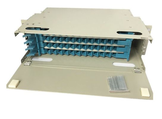 ODF 48 พอร์ต SC Fiber Patch Panel แร็คเมาท์ Multimode 48 Core