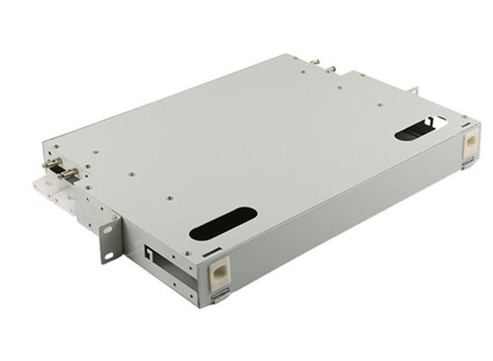 แผงแพทช์ ODF 12 คอร์ FC 1U กล่องติดแร็ค 19&quot; ไฟเบอร์ออปติก