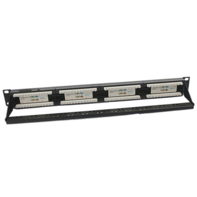 UTP 24 พอร์ต CAT6 Patch Panel 1U Keystone Patch Panel ว่าง RJ45