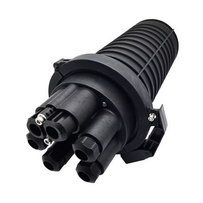 กล่องแยกสายออปติคอล 144 แกน พอร์ตประกบกันไฟเบอร์ชนิดโดม 6 พอร์ต PC Plastic
