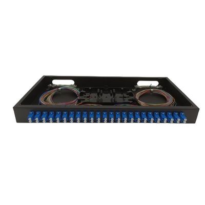 FTTH ODF Wall Mount 48 Fibers แผงแพทช์ไฟเบอร์ออปติกพร้อม LC Duplex Coupler Pigtails