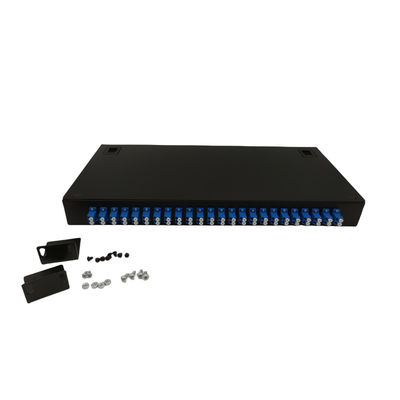 FTTH ODF Wall Mount 48 Fibers แผงแพทช์ไฟเบอร์ออปติกพร้อม LC Duplex Coupler Pigtails