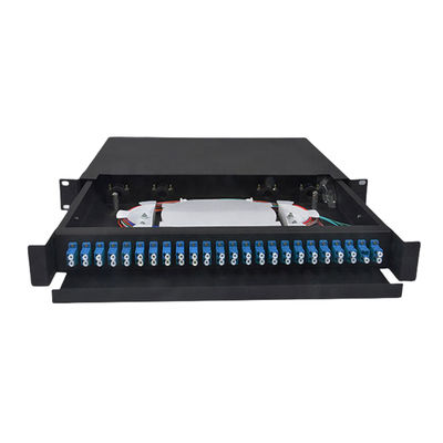 กล่องเลิกจ้างประเภทตัวเชื่อมต่อแผงแพทช์ไฟเบอร์ออปติก LC Duplex