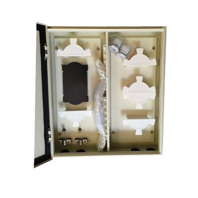 48 Ports Wall Mount Panel IP68 Protection 144 Fibers Max Capacity สีดำ