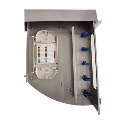 24 Port Metal Fiber Optic Patch Panel 1U LC แบบเครื่องเชื่อมแบบสองแบบ
