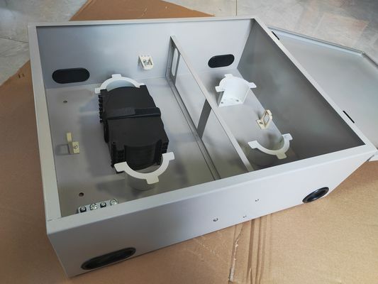 72 Port 1-door Wall Mount Fiber Enclosure 144 Fibers (LC/DX) แผ่นเหล็กม้วนเย็น