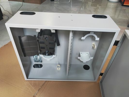 72 Port 1-door Wall Mount Fiber Enclosure 144 Fibers (LC/DX) แผ่นเหล็กม้วนเย็น
