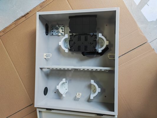 72Port Single Door Wall Mount Fiber Enclosure 72fibers (SC/SX) สีเทา / ตามความต้องการ