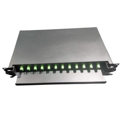 19 นิ้ว สไลดไฟเบอร์ แพทช พานอล 12 Port FC APC ซิมเพล็กซ์