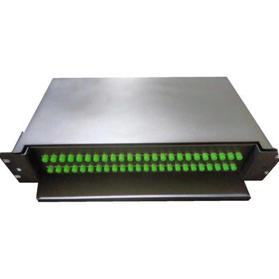 48C FC APC สไลดร็อค มอนท์ Optical Patch Panel กับ G652D/G657A1
