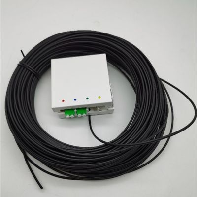 LC/APC กล่องปลายไฟเบอร์ที่เชื่อมต่อกันก่อน 4 กล่องไฟเบอร์ 10-100M กล่องออกกําแพง 4fo