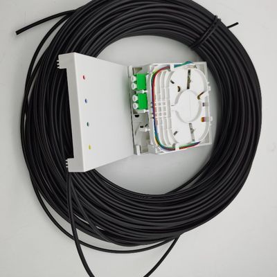 LC/APC กล่องปลายไฟเบอร์ที่เชื่อมต่อกันก่อน 4 กล่องไฟเบอร์ 10-100M กล่องออกกําแพง 4fo