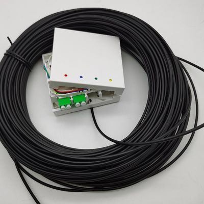 LC/APC กล่องปลายไฟเบอร์ที่เชื่อมต่อกันก่อน 4 กล่องไฟเบอร์ 10-100M กล่องออกกําแพง 4fo