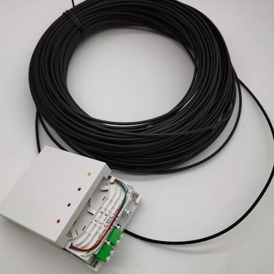 LC/APC กล่องปลายไฟเบอร์ที่เชื่อมต่อกันก่อน 4 กล่องไฟเบอร์ 10-100M กล่องออกกําแพง 4fo
