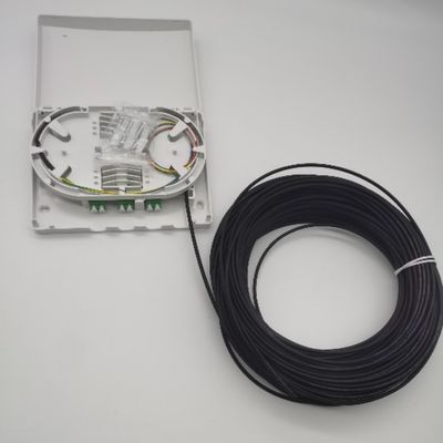 6Cores LC/APC พรีคอนเนคเตอร์ออฟติค แจกจําหน่ายกล่อง 6Fibers Wall Outlet PTO Box