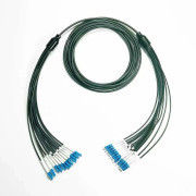 ปรับแต่งทหาร ทักษะ Antirodent Single Mode 12 Core LC SC FC ST อ้อมสายไฟฟ้าออปติก อ้อมสายไฟเบอร์ LSZH